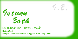 istvan both business card